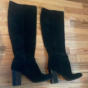 Sam Edelman "Silas" Black suede Knee High Boots - Size 8